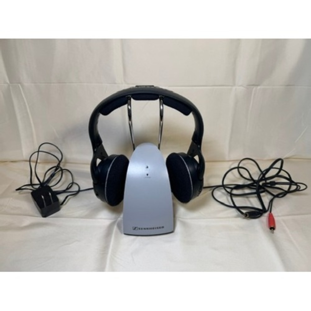Sennheiser RS 120 Wireless RF Headphones System TR 120 Base Tested & Working